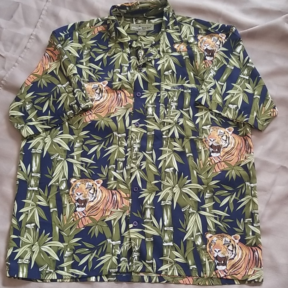 Q5 - North Peak jungle inspired button down shirt